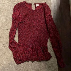 women’s long sleeve ruched shirt